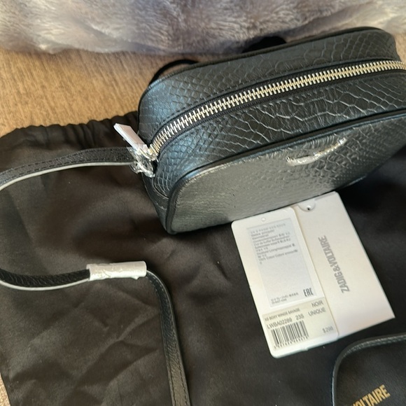 ZADIG & VOLTAIRE
XS Lizard Embossed Leather Camera Shoulder Bag. - Picture 7 of 8